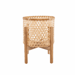 Woven bamboo basket