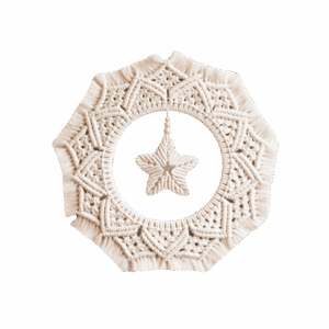 Decorative star-shaped wool