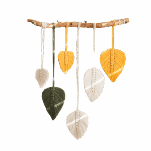 Decorative wool plant leaves