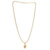 Locket Gold Plated GANESH JI, HANUMAN JI, LORD SHIVA OM ?, LAKSHMI JI, DURGA MAA, RADHA KRISHNA JI & FISH MACHALI Religious Pendant with Chain Jewelry