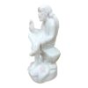 Italian Marble Ashirwad Baba Idol for Home and Office Decor, Used in Pooja, 12 inches