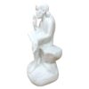 Italian Marble Dust Sai Baba Idol for Home and Office Decor, Used in Pooja, 6 Inch