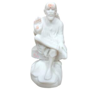 Gifts Italian Marble Ashirwad Hand Baba Idol/Murti for Home and Office Decor/Used in Pooja/Mandir (6 INCH)