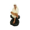 SAI Divya SAI BABA Marble Statue (Off-White, Medium)