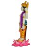 Marble Look Lord Vishnu Ji Murti Statue for Pooja Room Home Temple Idol 9 Inch Multicolor