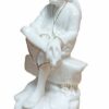 Sai Amrut Krishi Sai Baba Murti Marble Dust Idol Statue for Pooja (White_9 Inch) &1 Dress Free