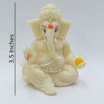 Polyresin Lord Ganesha Idol for Car Dashboard, Ganesha Ganpati Statue, God of Success and Luck