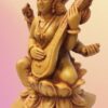 Saraswati Idol Statue for Home Pooja Room Car Dashboard Handmade Marble 7" Decorative Showpiece