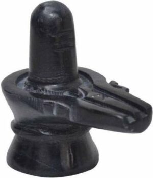 Black Marble Shiva Lingam Shivling (2 kg) 2 Kilogram Very Big Size Decorative Showpiece Decorative Showpiece - 8 inch (Marble, Black) shivling for Home Pooja, Black shivling
