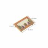 Laxmi Ganesh Idol with Marble Chowki, Multicolor Peacock Pattern, 6x4 Inch, for Diwali, Puja, Home, Birthday Gift