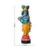 1 Feet Handcrafted Krishna Idol Decorative Statue Figurine for Home Decor, Multicolour
