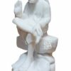Italian Marble Ashirwad Hand Sai Baba Idol, Murti for Home and Office Decor/Used in Pooja Mandir (3.5 Inch)