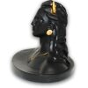 Polyrasin Lord Adiyogi Shiva Statue, Mahadev Murti Home/Office Decor and Car Dash Board (Matte Black, 16x10.5x11.5cm)