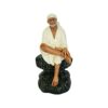 SAI Divya SAI BABA Marble Statue (Off-White, Medium)