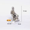 Shirdi Sai Baba Metal Statue, Sai Baba Idol for Car Dashboard & Home, Office Decorative Showpiece, Religious Gift Article