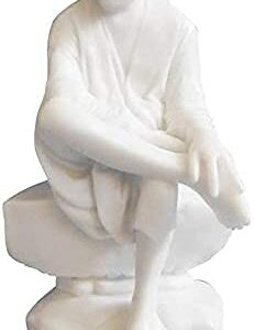 Stone Sai Baba Idol 3.5 Inch White, 1 Piece