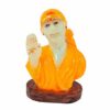 S A Gifts Shirdi Sai Baba Marble Dust Idol Murti for Car Dashboard (Yellow, 4 INCH)