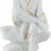 White Sai Baba Statue Murti Idol for Car Dashboard Home Pooja Gifted Idol Small Size 5 Inch