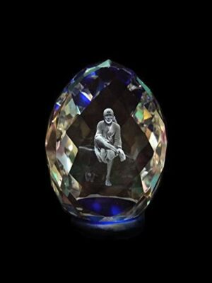Saibaba crystal idol / Saibaba idol / Saibaba crystal / saibaba idol for car dashboard 3d crystal