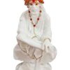 Sai Amrut Sai Baba Murti Marble Dust Idol Statue for Pooja (White) (3.5 Inch, Dress and Pagdi Set)