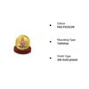 Hanuman Ji God Idol Photo Frame for Car Dashboard, Table D?cor, Office|MCF 1C Gold Photo Frames and 24K Gold Plated Foil|Religious Photo Frame Idol for Pooja, Gifts Items (5.5X5.0 CM)