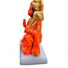 Hanuman Ji Ki Murti in Blessing Posture with GSitting Lord Balaji Bajrangbali Sankat Mochan Bhagwan Idol for Temple car Dashboard Home Decor Statue Gift