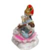 Maa Saraswati Ji Idol Figurine Touch Marble Decorative Showpiece 9.5 cm Polyresin Multicolor -1Pc
