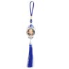 Acrylic Shirdi Sai Baba Two Side Frames Car Hanging God Idol (Assorted Colour ).