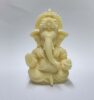 3D Ivory Ganesha Idol Ganesh for Car Dashboard Statue Ganpati Vinayaka Vinayagar Figurine Diwali Gifts Home Decor Luck, Success
