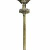 Brass Shiva Shiv Bholenath Trishul Trident with Damru - 11" Inches