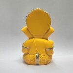 Mango Terracotta Finish Ganesha Idol for Car Dashboard Home Decor, 3.5 x 2 Inches