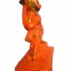 Efinito,Polyresin Orange Hanuman Ji Murti Hanuman bala Ji Bajrang Bali Sankat Mochan Bhagwan Murti Statue Idol for Car Dashboard Home Temple Big Size Idol 17 CM