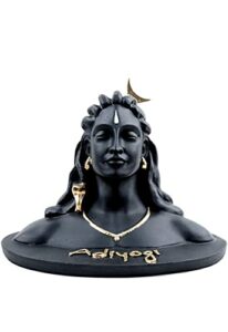 Resin Adiyogi Shiva Statue For Car Dash Board, Pooja & Gift, Mahadev Murti, Idol, Lord Adiyogi Shankara For Home & Office Decor, Pack of 1