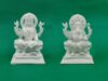 Laxmi Ganesha Idol Marble Murti for Puja Home Diwali Decoration Gifts Lakshmi Ganesh Idol Showpiece Statue for Home Pooja Room Temple Mandir Office