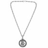 Antique Look Lord Hanuman Pendant Locket Silver Tone Temple Jewellery for Men and Women