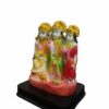 Steel Ram Darbar Idol - 18 cm Home Desktop Table Decoration for Pooja and Gift