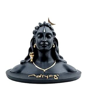 Resin Adiyogi Shiva Statue, Standard, Black, 1 Piece