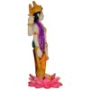 Marble Look Lord Vishnu Ji Murti Statue for Pooja Room Home Temple Idol 9 Inch Multicolor