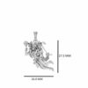 God Hanuman Pendant for Men, Pure Silver Locket, Lord Bajrang Bali, Good Health & Wealth