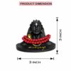 Efinito? Lord god Mahadev Bholenath Shivji Adiyogi Shiva Statue Idol Murti for Car Dashboard with Rudraksh Mala Idle,Home Decor - Handcrafted Resin Figurine | Spiritual Gift for Meditation 3 Inch