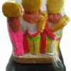 Steel Ram Darbar Idol - 18 cm Home Desktop Table Decoration for Pooja and Gift