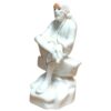 Krishi Sai Baba Murti Marble Dust Idol Statue for Pooja (White_4.5 Inch)
