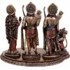 Polyresin Hindu Lord Ram with laxman and Goddess Sita Devi and Hanuman Statue for Pooja Room&Gift/murti Idol Home &Office Decor Home & Office Decor (7.50x9.50 INCH Inch)
