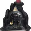 Shiva Backflow Smoke Fountain Incense Holder Burner with Backflow Incense Cones Sticks - Polyresin
