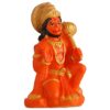 Hanuman Ji Murti for Car Dashboard, Office Table, Home, Mandir | Idol Statue Showpiece Decor Sculpture for Gift (RYM-Hanuman ji Orange)