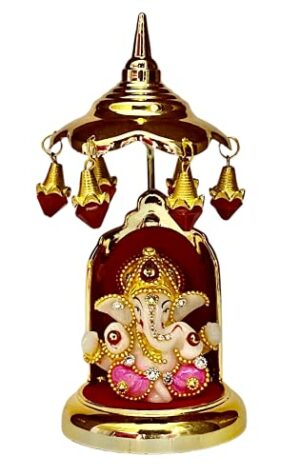 Resin Lord Ganesha Idols for Home Decor/Car Dashboard - Small