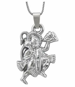 925-92.5 Sterling Silver Anjanaya (Hanuman) Fashion Pendant locket for Men Women Kids Boys and Girls (WITHOUT CHAIN)