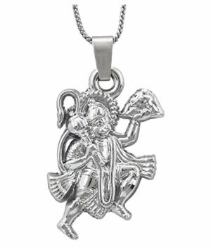 925-92.5 Sterling Silver Anjanaya (Hanuman) Fashion Pendant locket for Men Women Kids Boys and Girls (WITHOUT CHAIN)