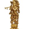 Lord Krishna Kishan Murti Idol Statue Sculpture - Brass - 21" Big Size