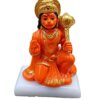 Hanuman Ji Ki Murti in Blessing Posture with GSitting Lord Balaji Bajrangbali Sankat Mochan Bhagwan Idol for Temple car Dashboard Home Decor Statue Gift